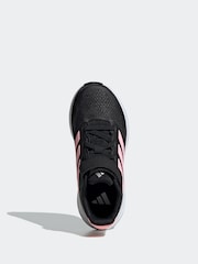 adidas Black/Pink Kids Runfalcon 5 Trainers - Image 7 of 10