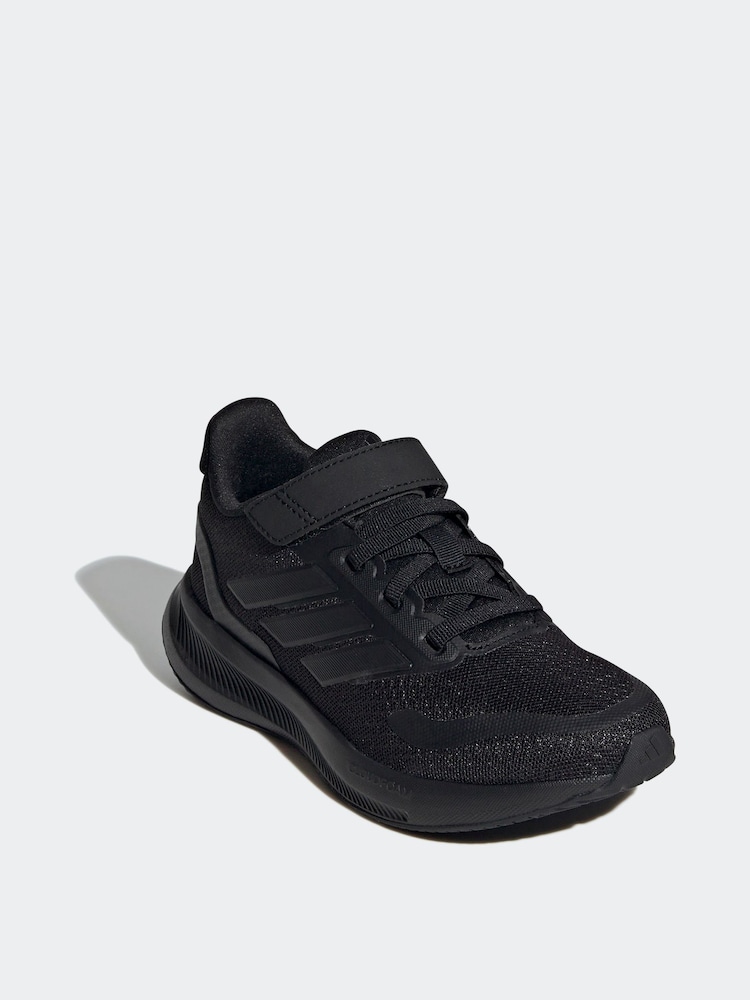 adidas Black Kids Runfalcon 5 Trainers - Image 3 of 9