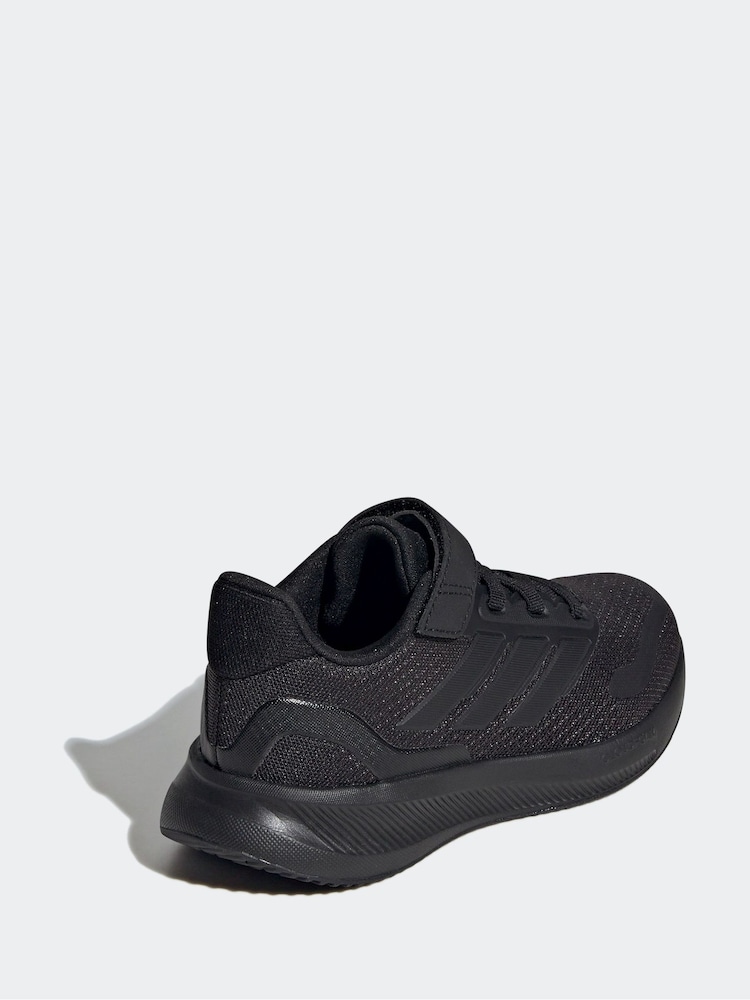 adidas Black Kids Runfalcon 5 Trainers - Image 4 of 9