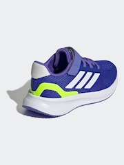 adidas Blue/White Kids Runfalcon 5 Trainers - Image 2 of 9