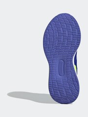 adidas Blue/White Kids Runfalcon 5 Trainers - Image 5 of 9