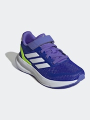 adidas Blue/White Kids Runfalcon 5 Trainers - Image 7 of 9