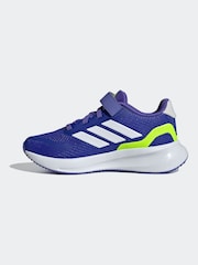 adidas Blue/White Kids Runfalcon 5 Trainers - Image 8 of 9