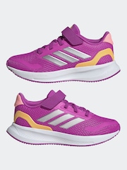 adidas Purple Kids Runfalcon 5 Trainers - Image 5 of 9