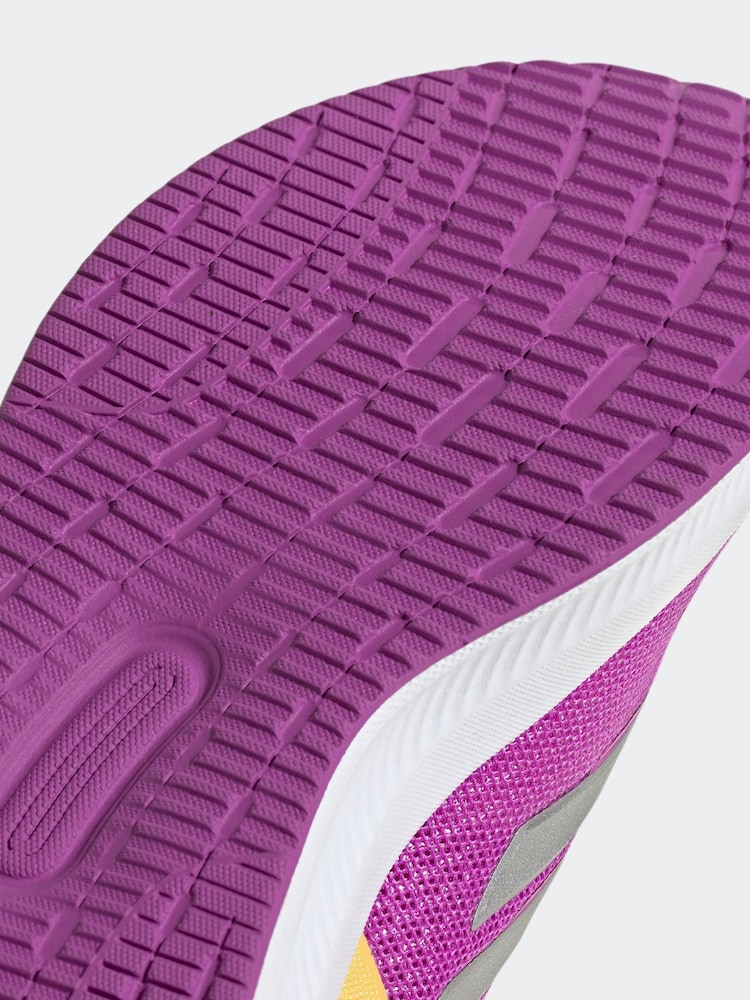 adidas Purple Kids Runfalcon 5 Trainers - Image 9 of 9