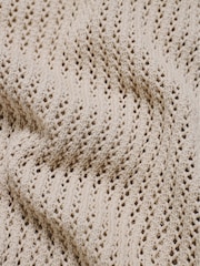Tailored Athlete Muscle Fit Crochet Knitted Vest - Imagen 5 de 5