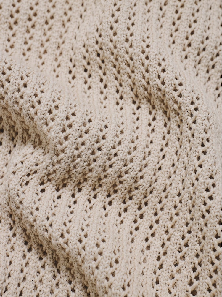 Tailored Athlete Muscle Fit Crochet Knitted Vest - Imagen 5 de 5