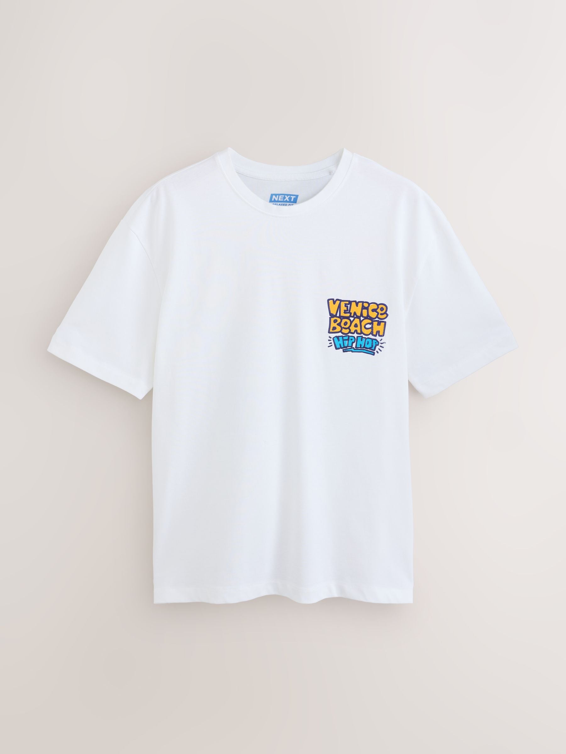 GOTCHA VENICE BEACH Tシャツ ホワイト Buy White Venice Beach Relaxed Fit Graphic Print Heavy Weight T