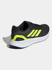 adidas Black/Yellow Runfalcon 5 Running Trainers - Image 2 of 9
