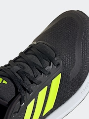 adidas Black/Yellow Runfalcon 5 Running Trainers - Image 7 of 9
