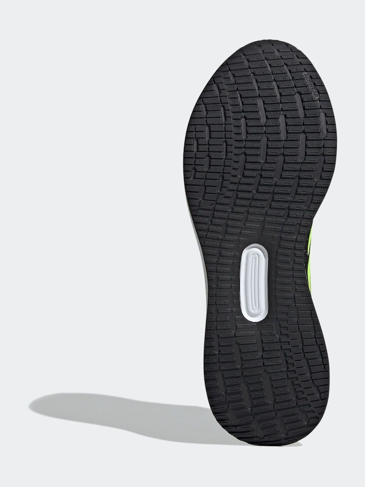 adidas Black/Yellow Runfalcon 5 Running Trainers - Image 8 of 9