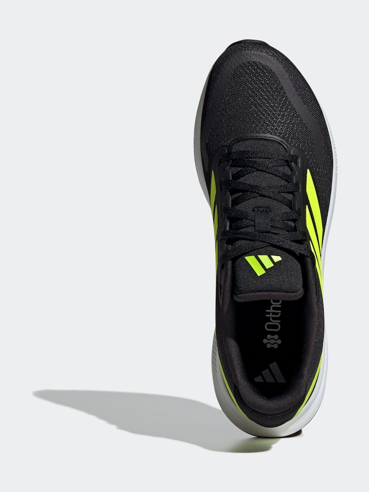 adidas Black/Yellow Runfalcon 5 Running Trainers - Image 9 of 9