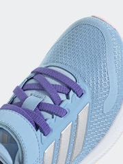 adidas Blue/Pink Kids Runfalcon 5 Trainers - Image 4 of 9