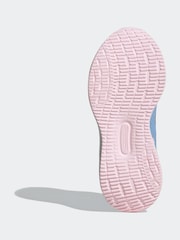 adidas Blue/Pink Kids Runfalcon 5 Trainers - Image 7 of 9