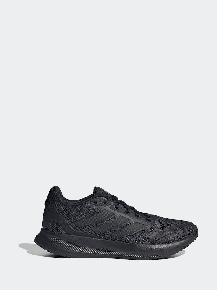 adidas Black Junior Runfalcon Trainers - Image 1 of 6