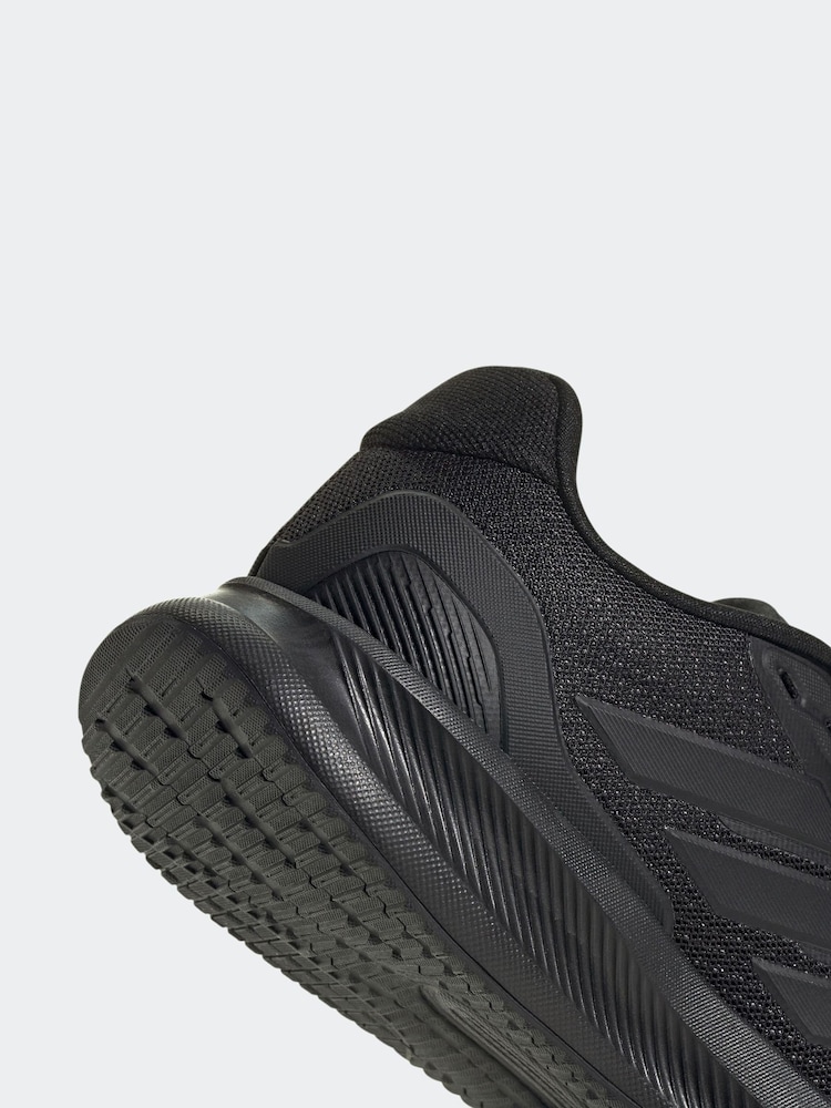 adidas Black Runfalcon 5 Lace Running Junior Trainers - Image 6 of 6 adidas Black Runfalcon 5 Lace Running Junior Trainers - Image 6 of 6