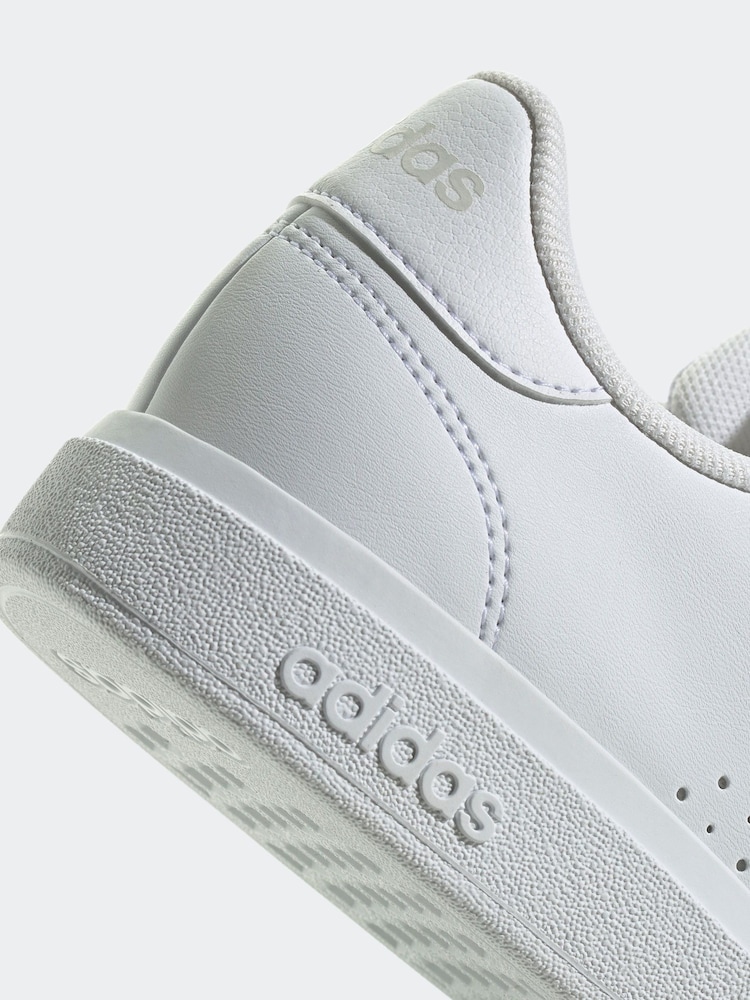 adidas White Ecru Kids Advantage Base 2.0 Trainers - Image 8 of 8