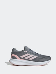 adidas Grey Runfalcon 5 Trainers - Image 1 of 11