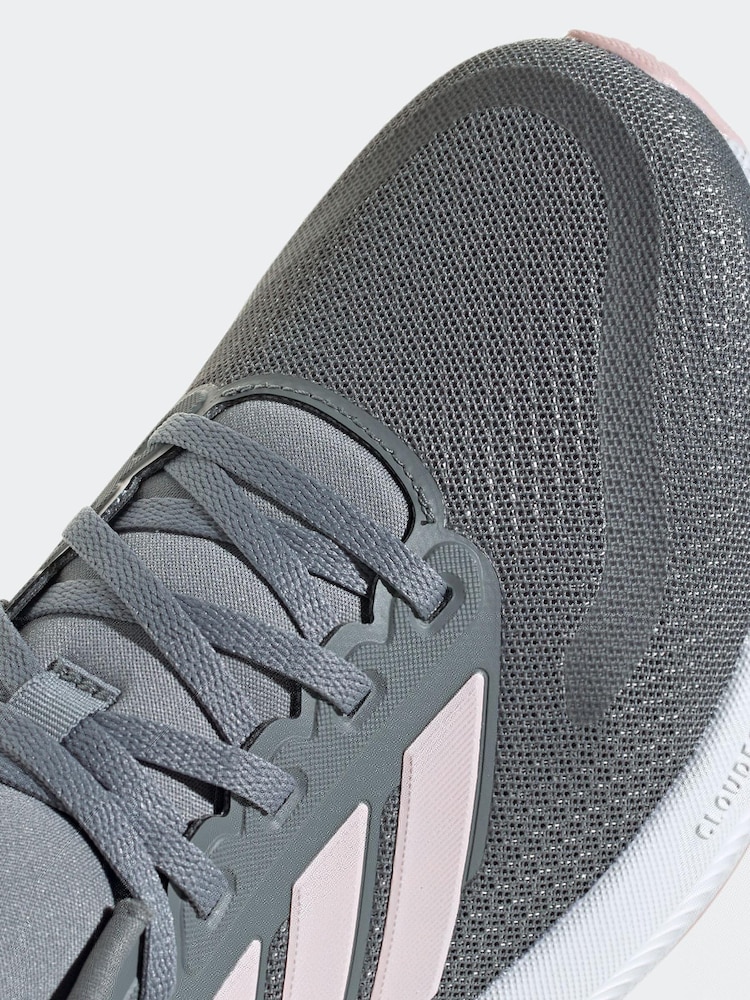 adidas Grey Runfalcon 5 Trainers - Image 11 of 11