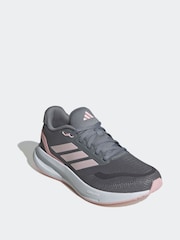 adidas Grey Runfalcon 5 Trainers - Image 4 of 11