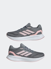 adidas Grey Runfalcon 5 Trainers - Image 6 of 11