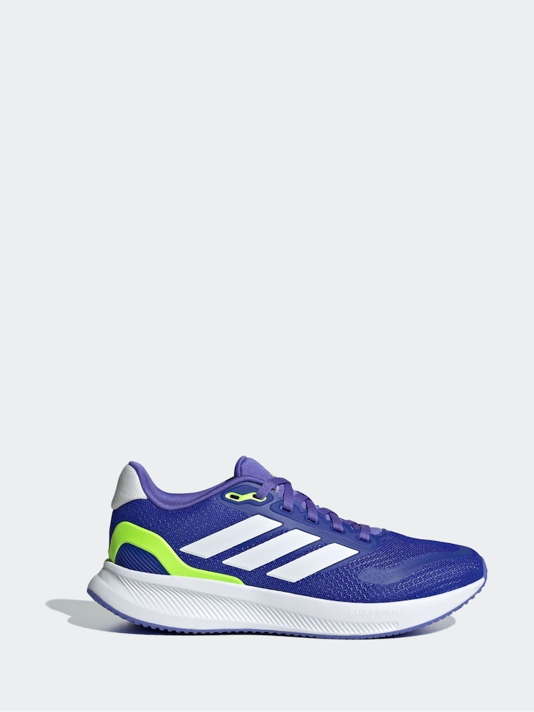 adidas Blue Runfalcon Trainers - Image 1 of 9