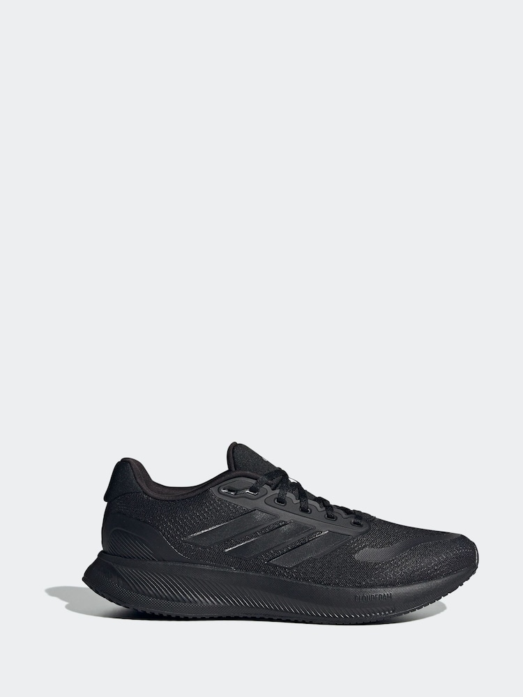 adidas Dark Black Runfalcon 5 Running Trainers - Image 1 of 15 adidas Dark Black Runfalcon 5 Running Trainers - Image 1 of 15