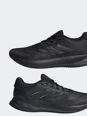 adidas Dark Black Runfalcon 5 Running Trainers - Image 5 of 15