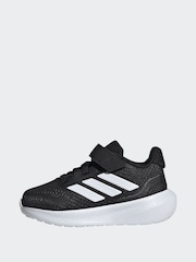 adidas Black Kids Runfalcon 5 Trainers - Image 2 of 9