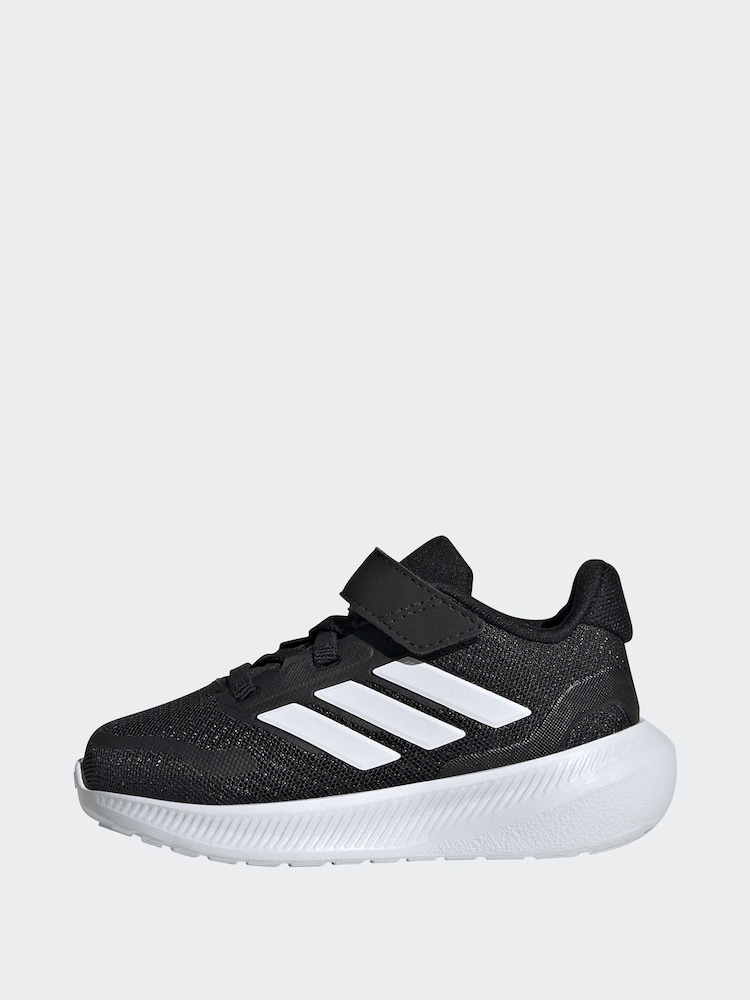 adidas Black Kids Runfalcon 5 Trainers - Image 2 of 9
