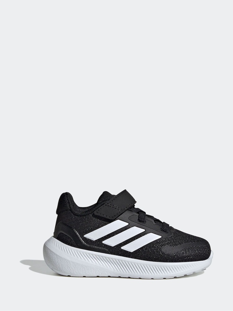 Preto/Branco - Tênis Infantil adidas Runfalcon 5 com Velcro Fácil de Calçar - Imagem 20 de 20