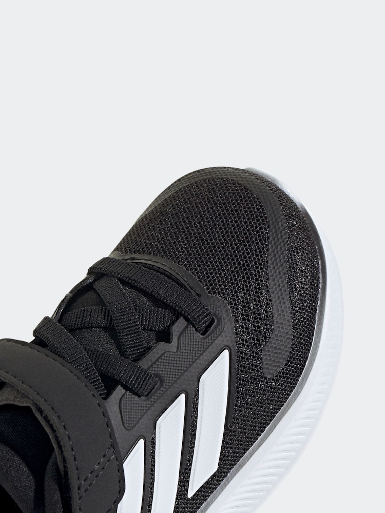 adidas Black/White Runfalcon 5 Hook and Loop Easy On Infant Trainers - Image 8 of 8 adidas Black/White Runfalcon 5 Hook and Loop Easy On Infant Trainers - Image 8 of 8
