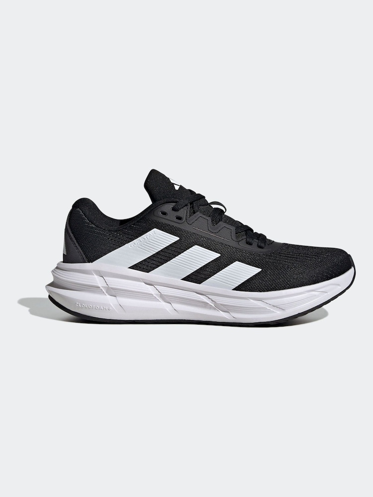 adidas Black Questar 3 Trainers - Image 2 of 9