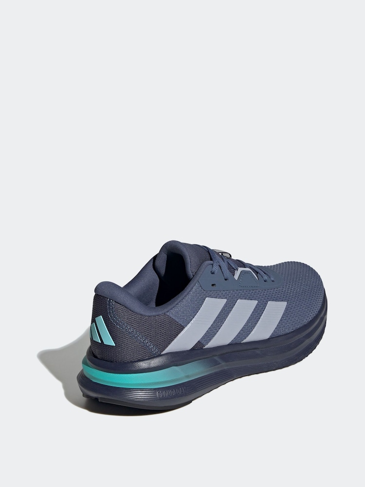 adidas Blue Galaxy 7 Running Trainers - Image 6 of 9