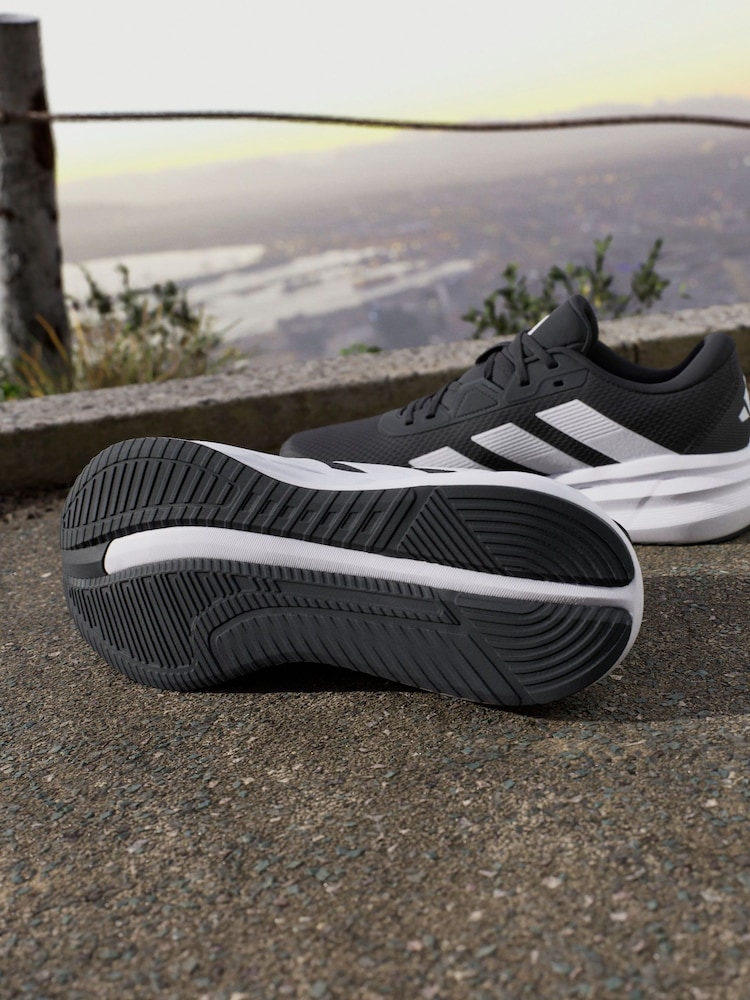 adidas Black/white Galaxy 7 Running Trainers - Image 4 of 17