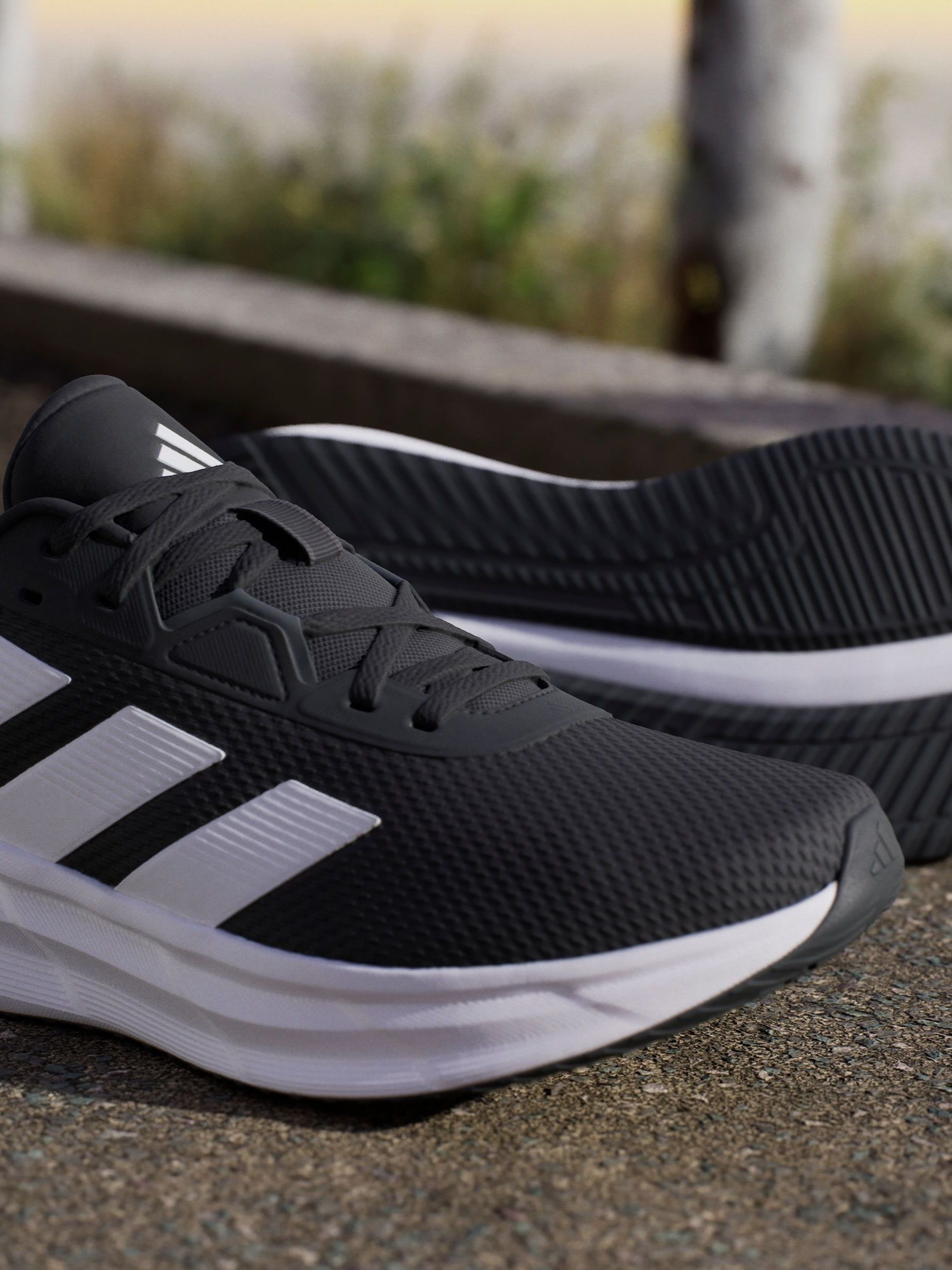 Buy adidas Black white Galaxy 7 Running Trainers from Next Luxembourg
