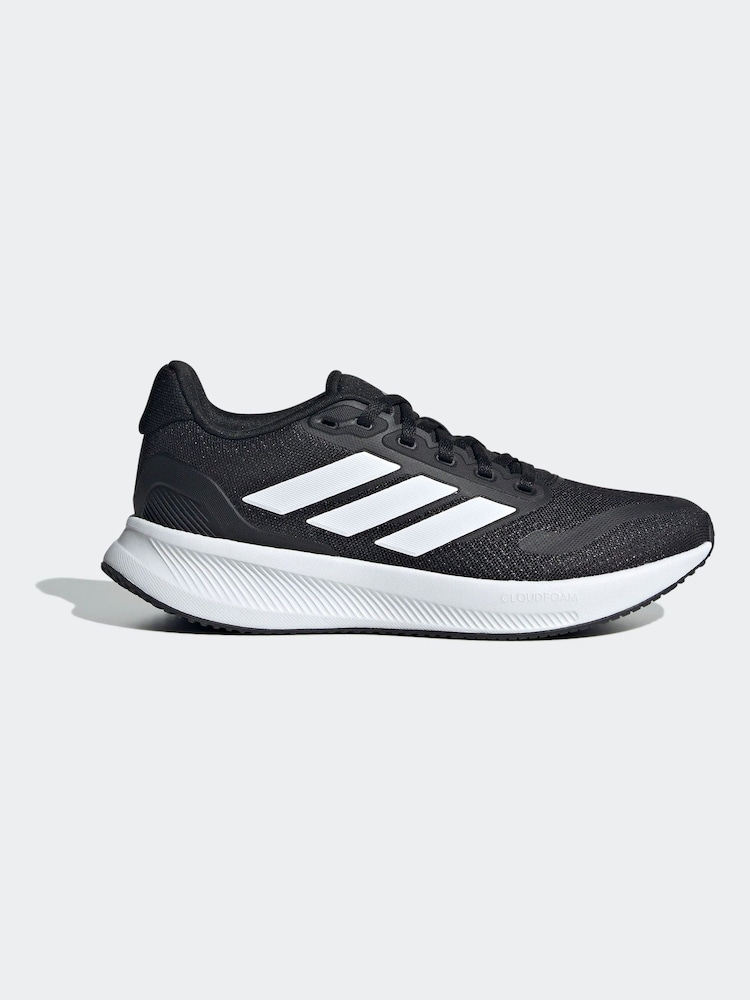 adidas Black/White Junior Runfalcon Trainers - Image 1 of 23