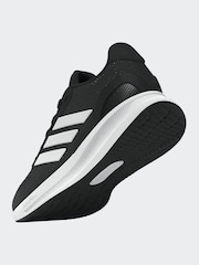 adidas Black/White Junior Runfalcon Trainers - Image 13 of 23