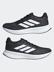 adidas Black/White Junior Runfalcon Trainers - Image 14 of 23