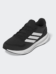 adidas Black/White Junior Runfalcon Trainers - Image 6 of 23
