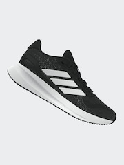 adidas Black/White Junior Runfalcon Trainers - Image 9 of 23