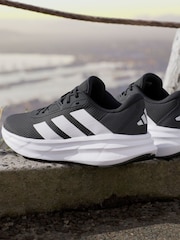 adidas Black/White Galaxy 7 Trainers - Image 11 of 17