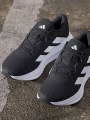 adidas Black/White Galaxy 7 Trainers - Image 13 of 17