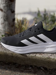 adidas Black/White Galaxy 7 Trainers - Image 15 of 17