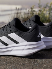adidas Black/White Galaxy 7 Trainers - Image 16 of 17