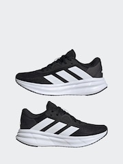 adidas Black/White Galaxy 7 Trainers - Image 5 of 17