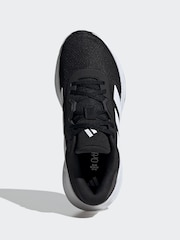 adidas Black/White Galaxy 7 Trainers - Image 6 of 17
