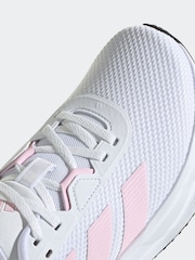 adidas White/Pink Galaxy 7 Trainers - Image 7 of 8