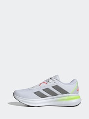 adidas White Galaxy 7 Running Trainers - Image 2 of 10