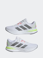 adidas White Galaxy 7 Running Trainers - Image 5 of 10